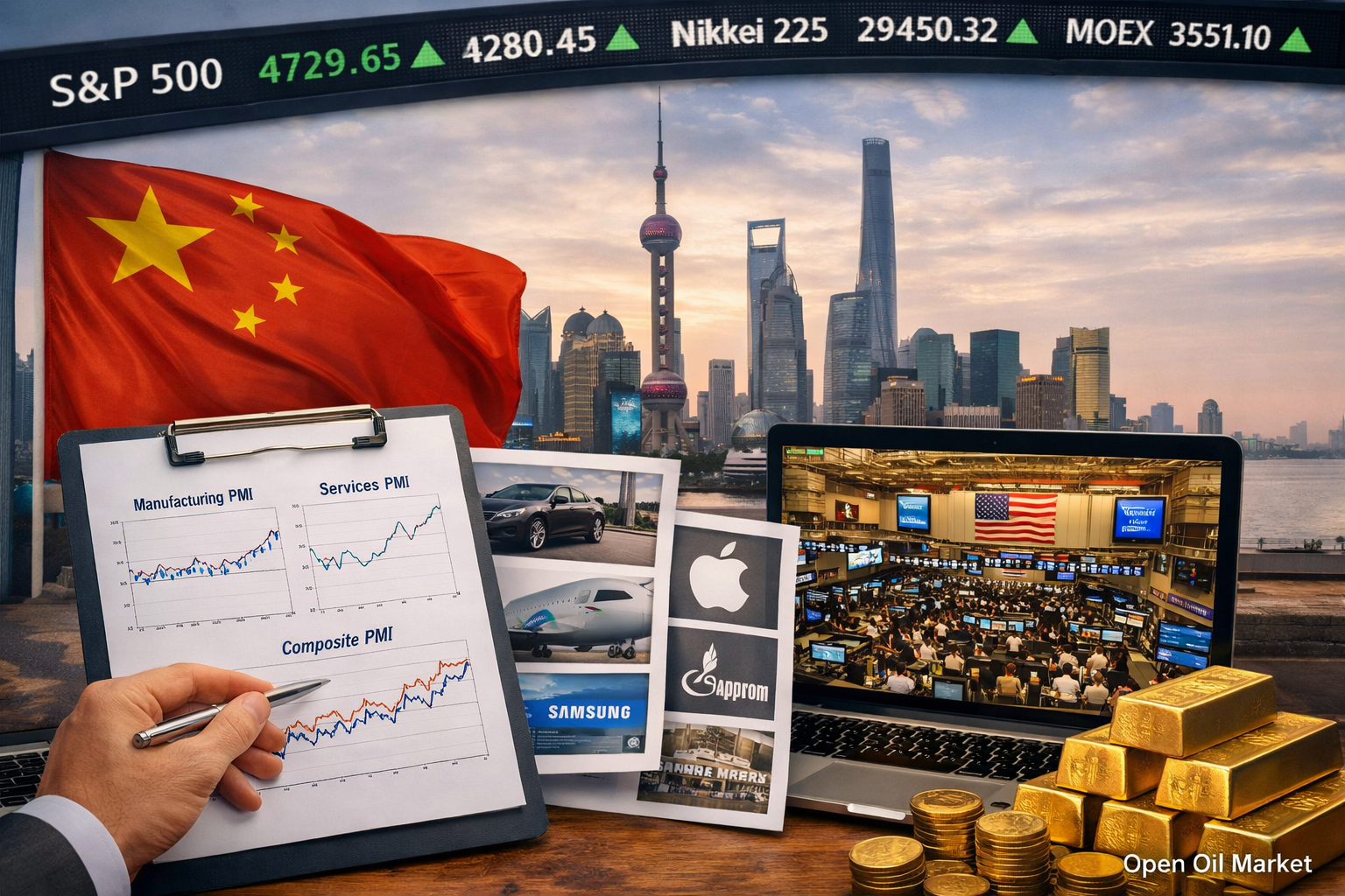 Ekonomické události a firemní zprávy — sobota, 31. ledna 2026: PMI Číny a orientace pro investory