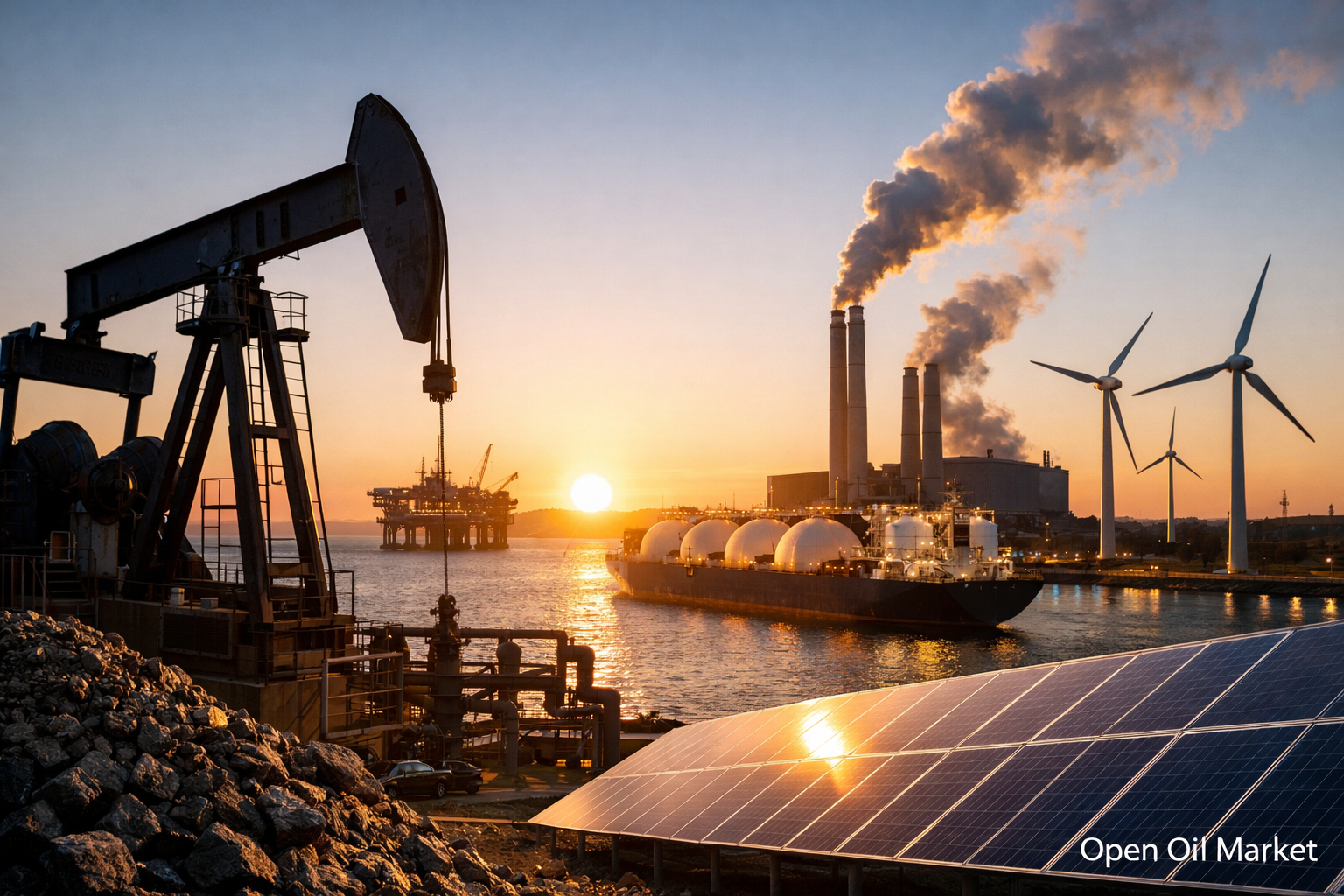 Aktuality v ropném a plynovém sektoru — pondělí 2. února 2026: zvýšení sankcí a zimní vrchol spotřeby energie