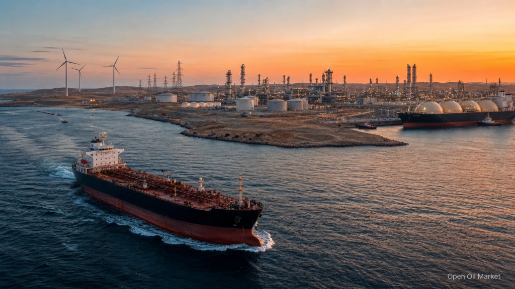 Novinky z ropného a energetického sektoru 2. května 2026: Ropný tanker, rafinerie, LNG terminál a OZE na pozadí světové energetické krize