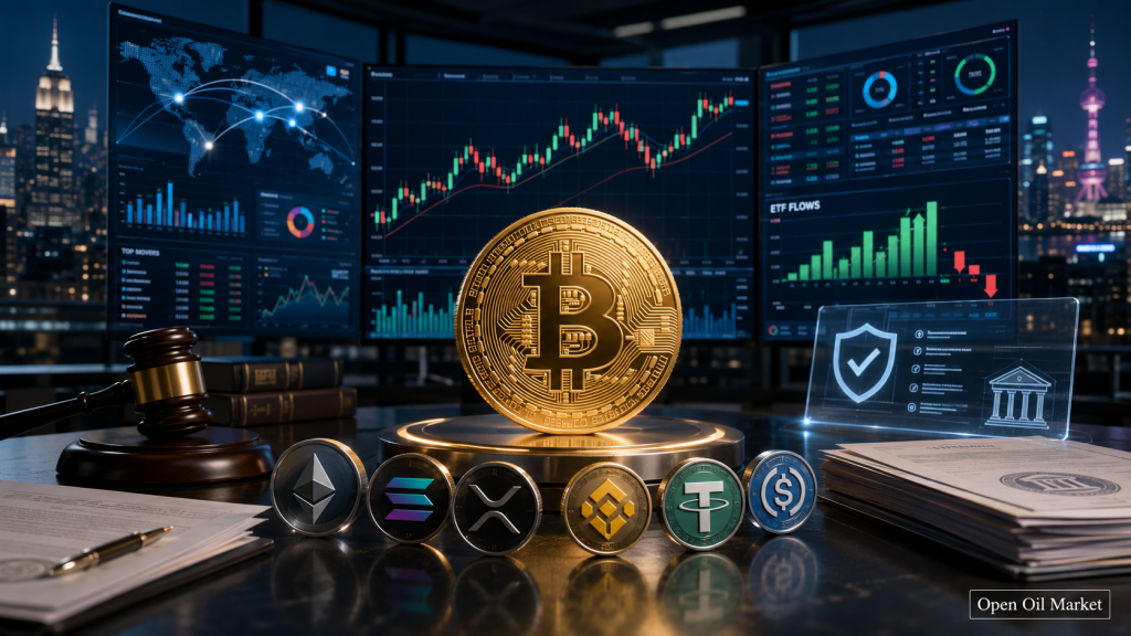 Novinky kryptoměn, neděle 5. července 2026: Bitcoin, ETF toky a regulace stablecoinů