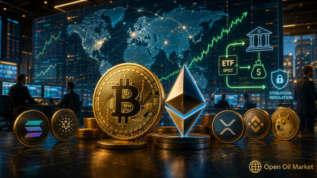 Novinky kryptoměn 15. července 2026: Bitcoin, Ethereum a regulace stablecoinů