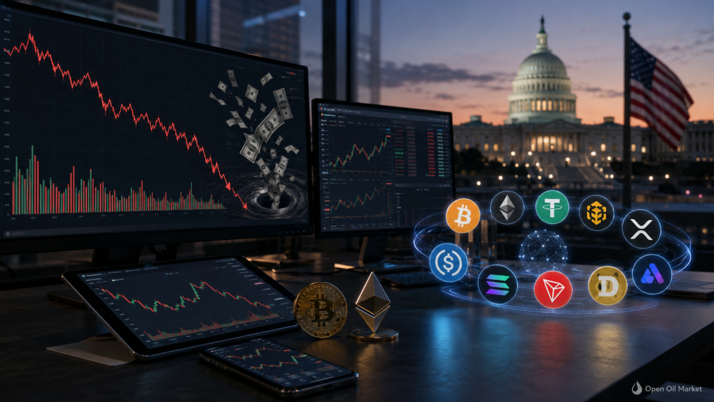 Zprávy o kryptoměnách 31. května 2026, Bitcoin, ETF-odlivy, kryptoderváty USA a top-10 digitálních aktiv na globálním trhu
