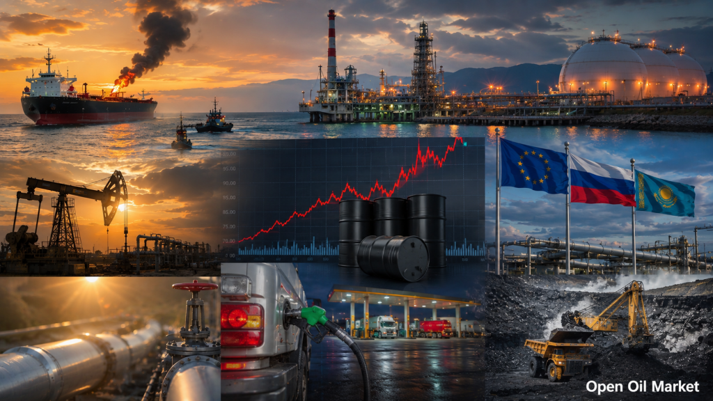 Analýza sektoru energetiky 25. července 2026: ceny ropy Brent a WTI, plyn TTF, OPEC+, KTK, ropné produkty, uhlí, elektřina a OZE.