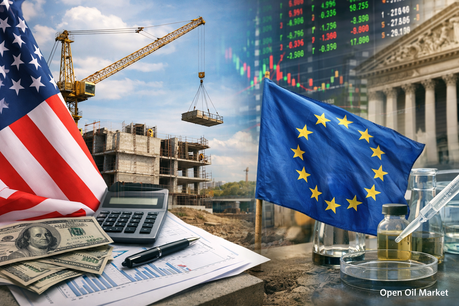 Globální trhy a makroekonomická data 23. března 2026 Chicago Fed, stavebnictví USA, důvěra eurozóny