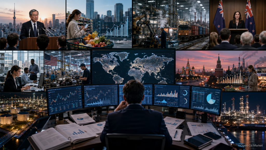 Ekonomické události a firemní zprávy, středa, 27. května 2026: sazba RBNZ, CPI Austrálie, zaměstnanost ADP, průmyslová výroba Ruska a zprávy Salesforce, Snowflake, Marvell a HP