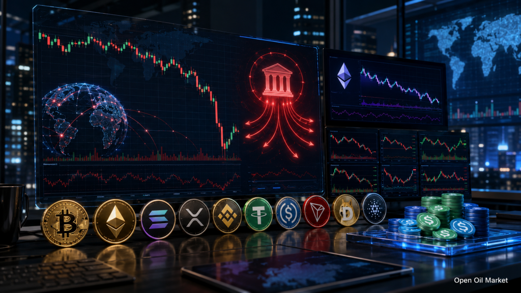 Zprávy o kryptoměnách, pátek 5. června 2026: bitcoin pod tlakem odtoků z ETF, trh hledá oporu v regulaci a stablecoinech