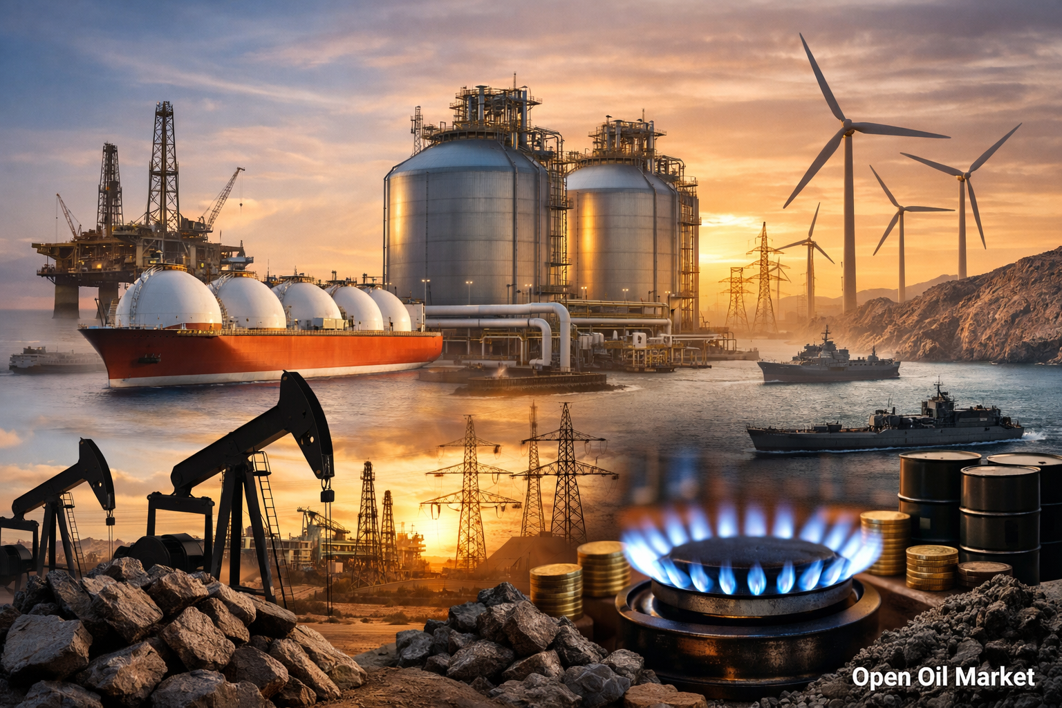 Novinky ropy a energetika — čtvrtek, 26. února 2026: riziko eskalace kolem Íránu, dynamika Brent/WTI a rekordní toky LNG do Evropy