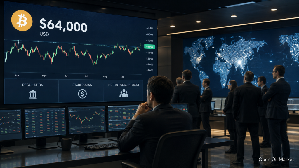 Kryptoměnový trh 23. června 2026: Bitcoin kolem 64 000 dolarů, Ethereum pod tlakem, top-10 digitálních aktiv a klíčové signály pro investory
