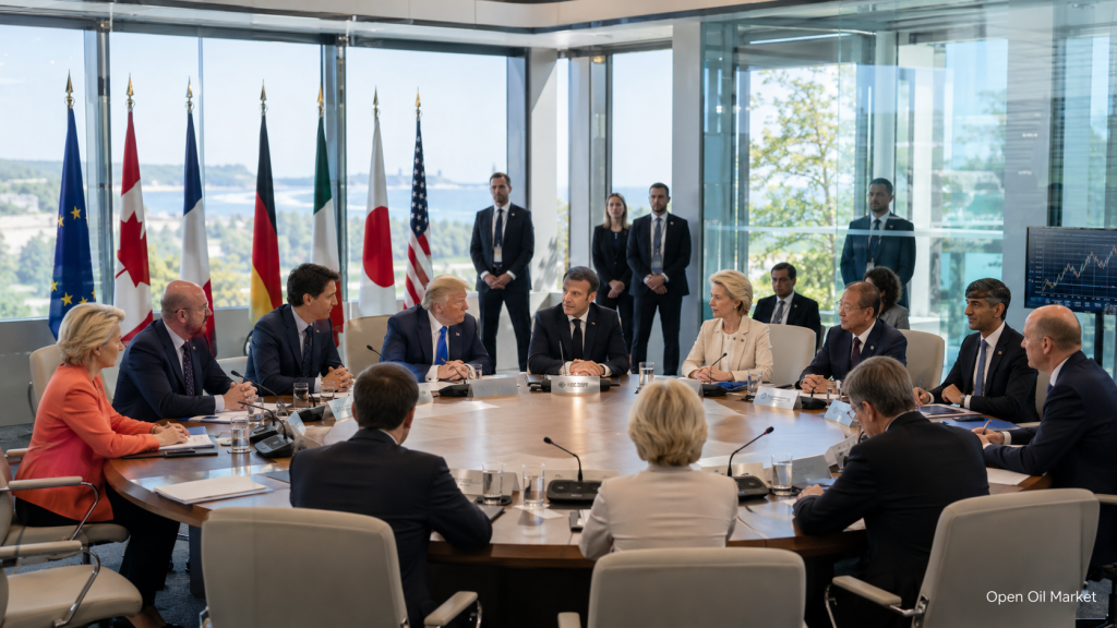 Ekonomické události a korporátní zprávy, pondělí 15. června 2026: G7 ve Francii, jednání EU, Lagardeová a průmysl USA