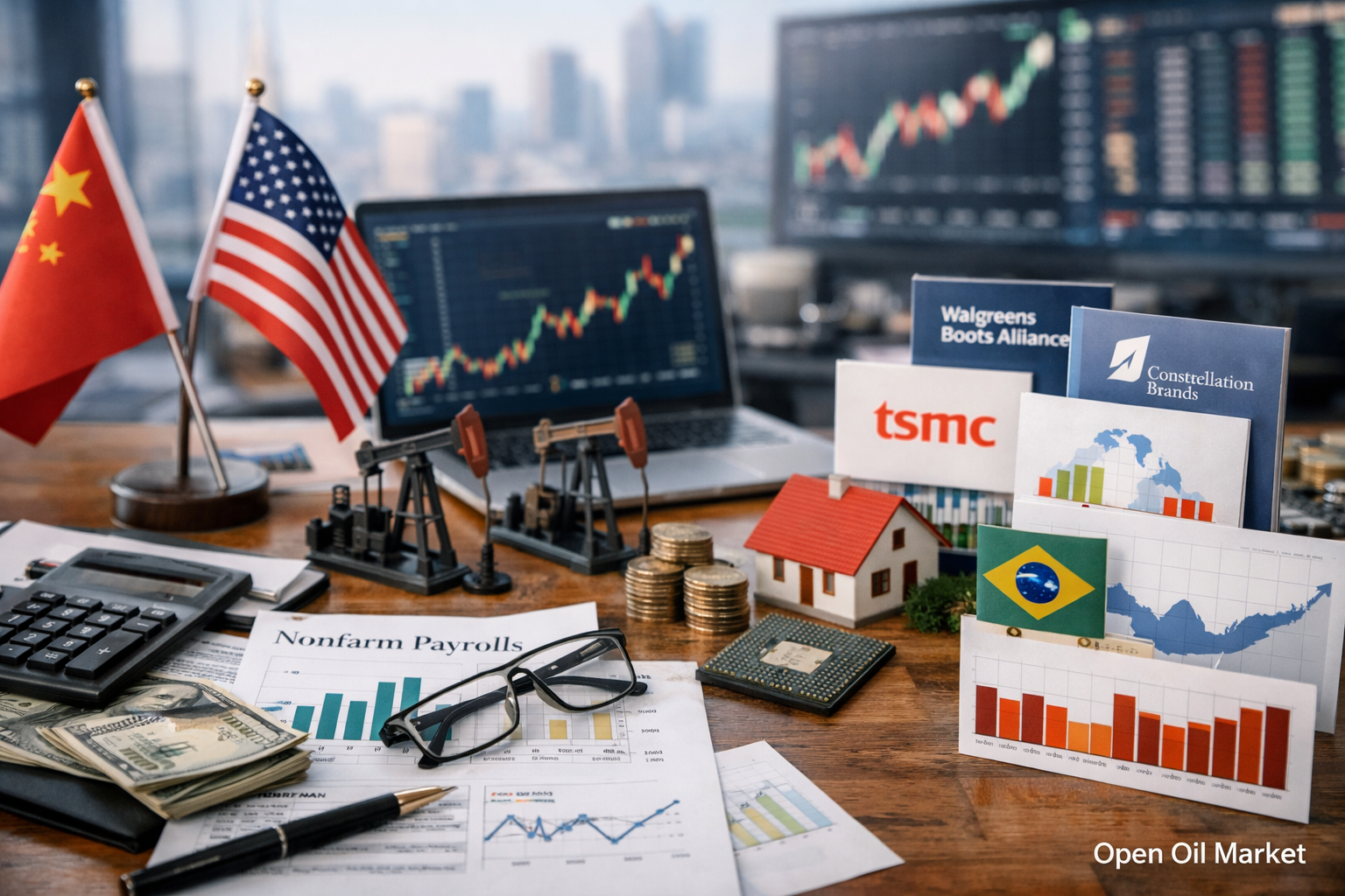 Ekonomické události a firemní zprávy — pátek, 9. ledna 2026 Nonfarm Payrolls USA, inflace Číny a Německa