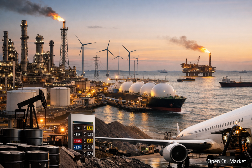 Zprávy o ropě a energii 26. března 2026 – ropa 100 $, nedostatek dieselu a růst marže rafinérií