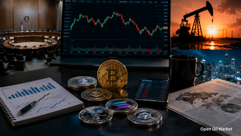Trh kryptoměn 27. července 2026: Bitcoin 64 000 $, odliv z ETF, zasedání FEDu a top 10 kryptoměn