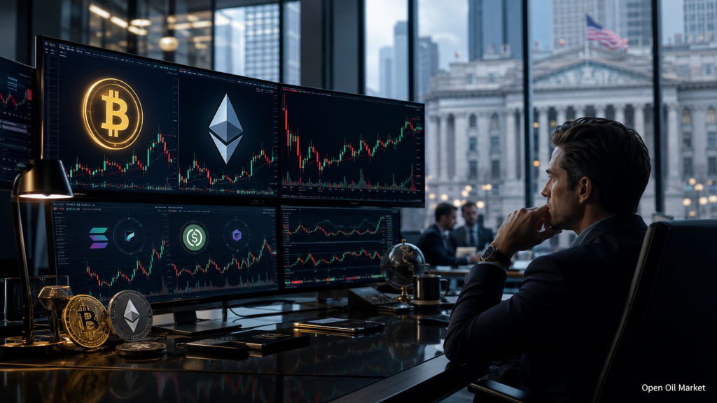 Novinky kryptoměn 13. května 2026: Bitcoin, CLARITY Act, ETF a top-10 kryptoměnových aktiv