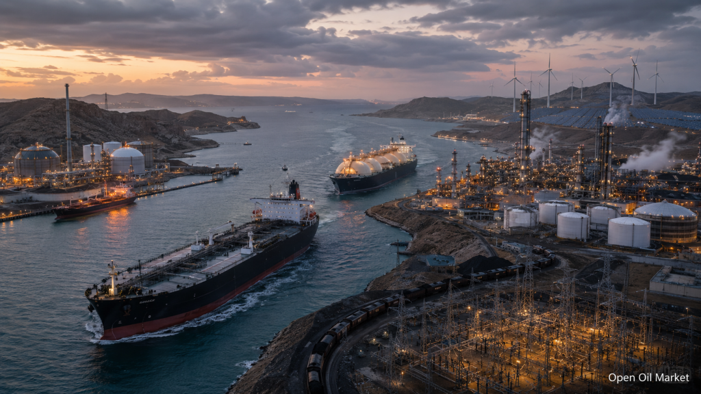 Novinky z ropného a energetického sektoru 29. května 2026 Hormuzská úžina, LNG, rafinérie a globální energetická bezpečnost.