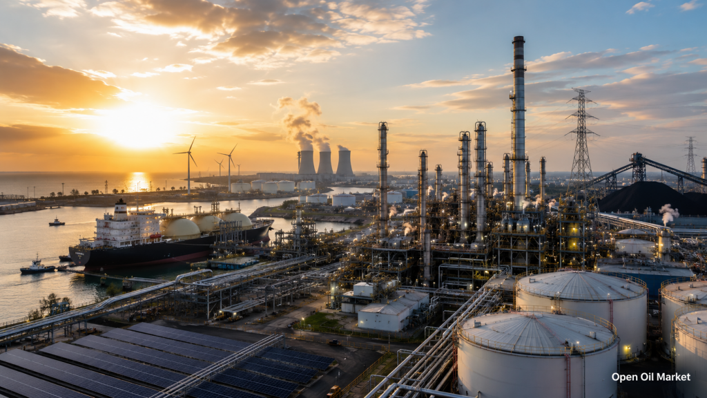 Novinky ropného a energetického sektoru — pondělí, 6. července 2026: OPEC+ zvyšuje těžbu, ropa Brent, plyn, LNG a rafinérie.