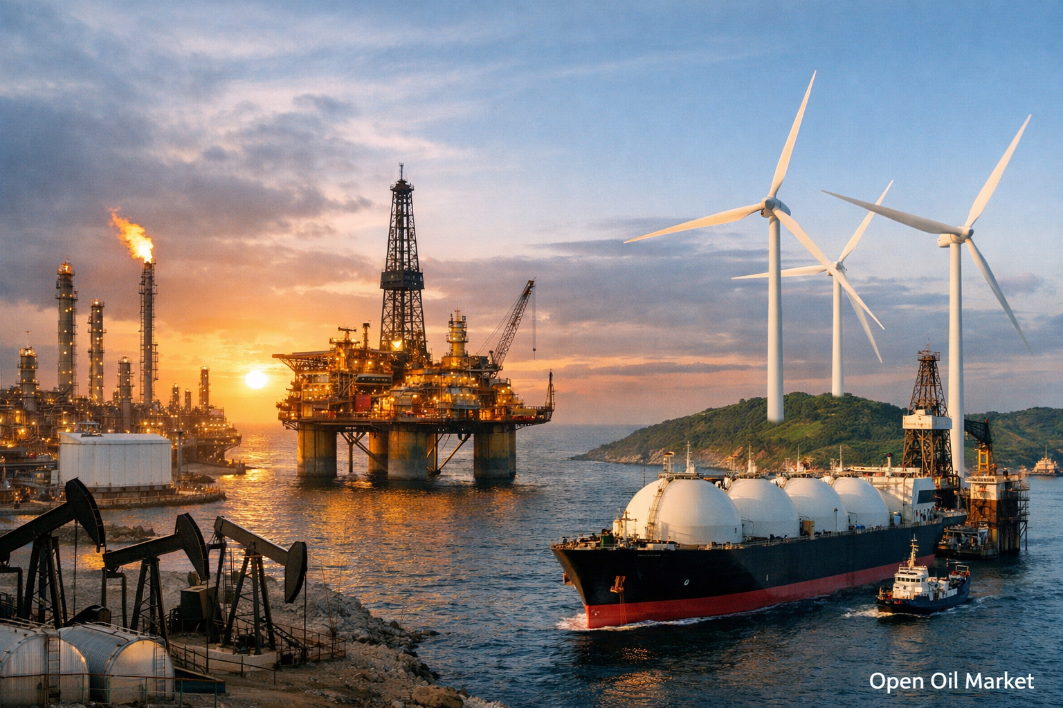 Světový trh energetiky: ropa, plyn, elektřina a OZE — události 4. února 2026