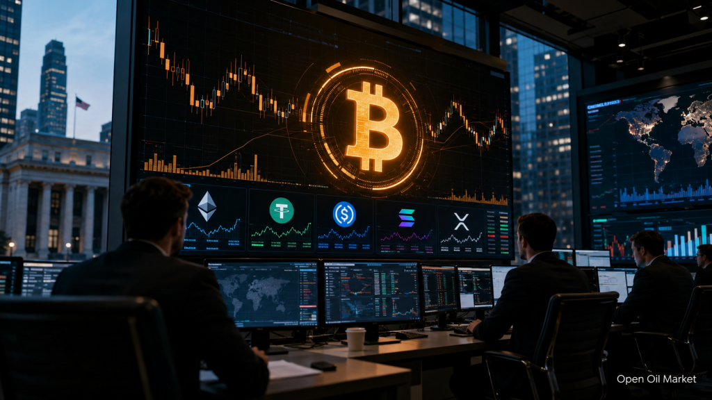 Novinky o kryptoměnách 18. června 2026: Bitcoin čeká na signál FRS, stabilní měny posilují vliv trhu