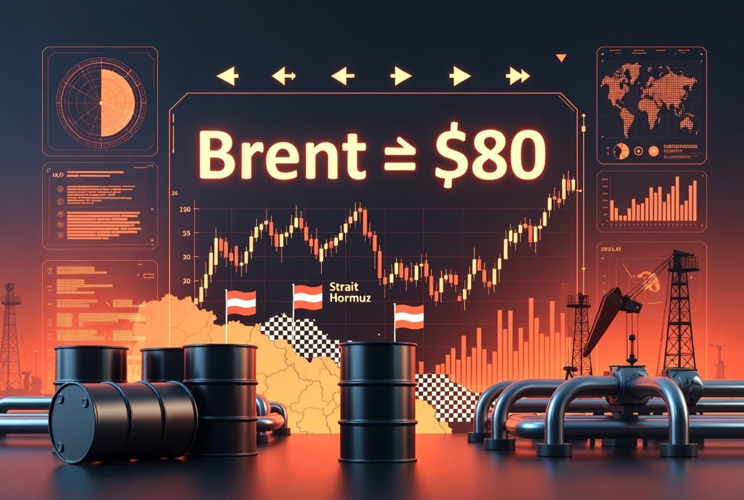 Novinky z ropných a energetických trhů – čtvrtek 6. srpna 2026: dohoda o Hormuzském průlivu se blíží k cíli, Brent na 80 USD