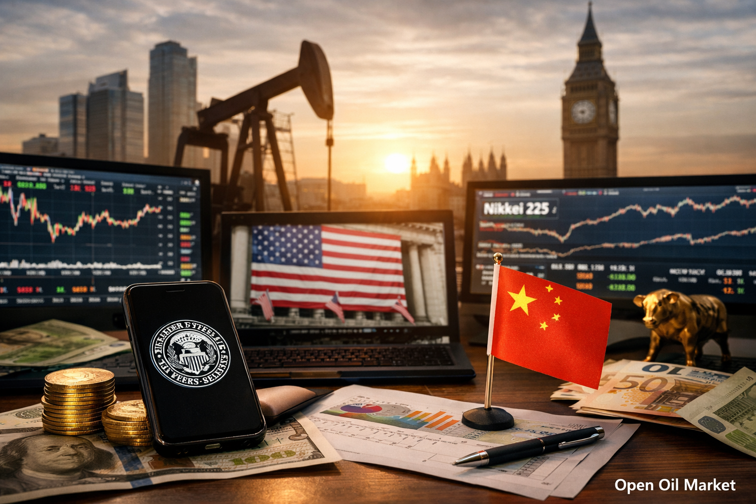 Ekonomické události a firemní zprávy — neděle 15. března 2026: statistika Číny, očekávání FEDu a klíčové signály trhů