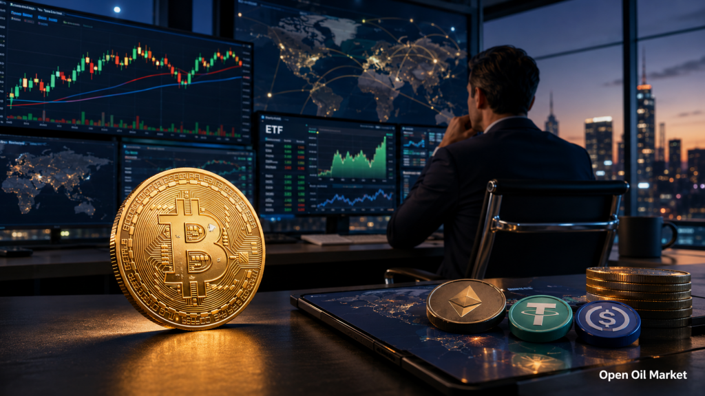 Novinky kryptoměn, pondělí 15. června 2026: Bitcoin drží klíčovou zónu, investoři hodnotí ETF, stablecoiny a tokenizaci aktiv