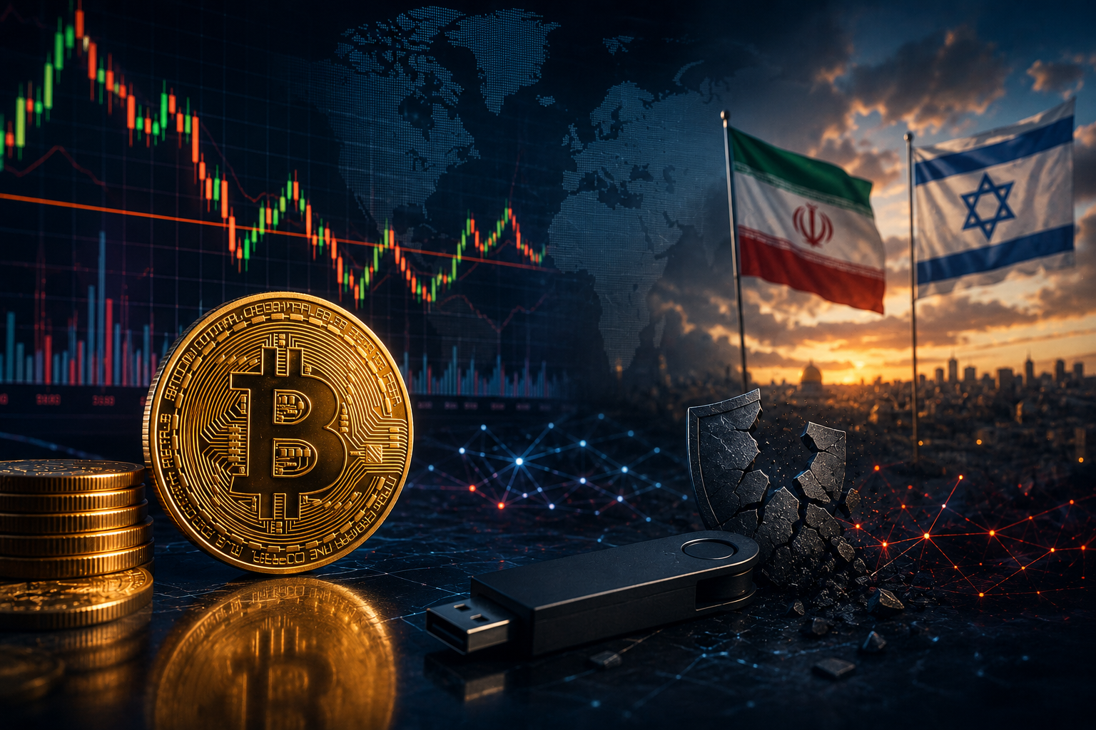 Novinky kryptoměn: úterý, 4. srpna 2026 — bitcoin bojuje o $63 000 na pozadí deeskalace kolem Íránu a krize důvěry ke studeným peněženkám