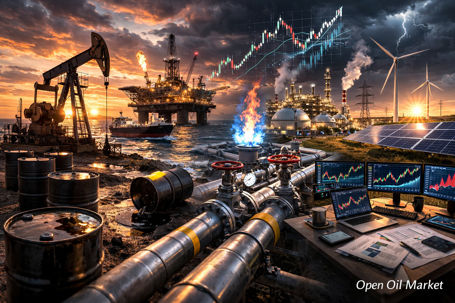 Novinky v oboru ropy a plynu a energetice - středa, 25. února 2026 | Ropa Brent, plyn, LNG, rafinerie, OZE