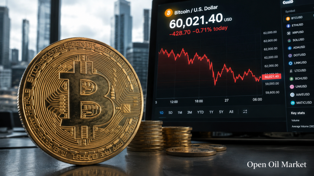 Novinky kryptoměn 28. června 2026: Bitcoin na 60 000 USD, ETF-odtoky a stablecoiny