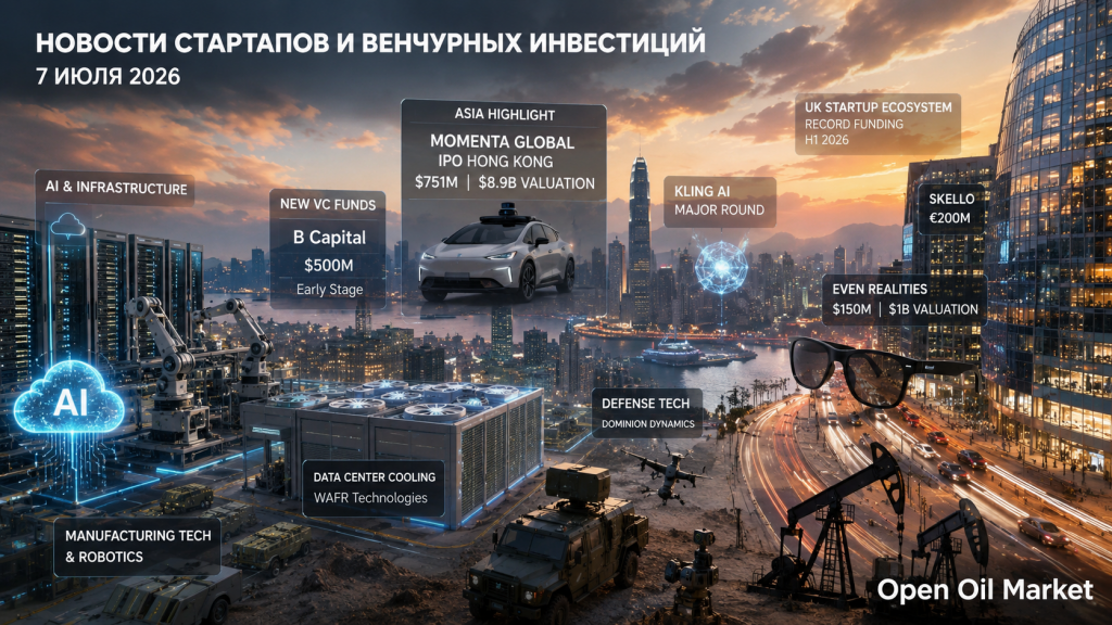 Novinky startupů a rizikového kapitálu — úterý, 7. července 2026: AI-megafondy, IPO Momenta a rekordní trh VC
