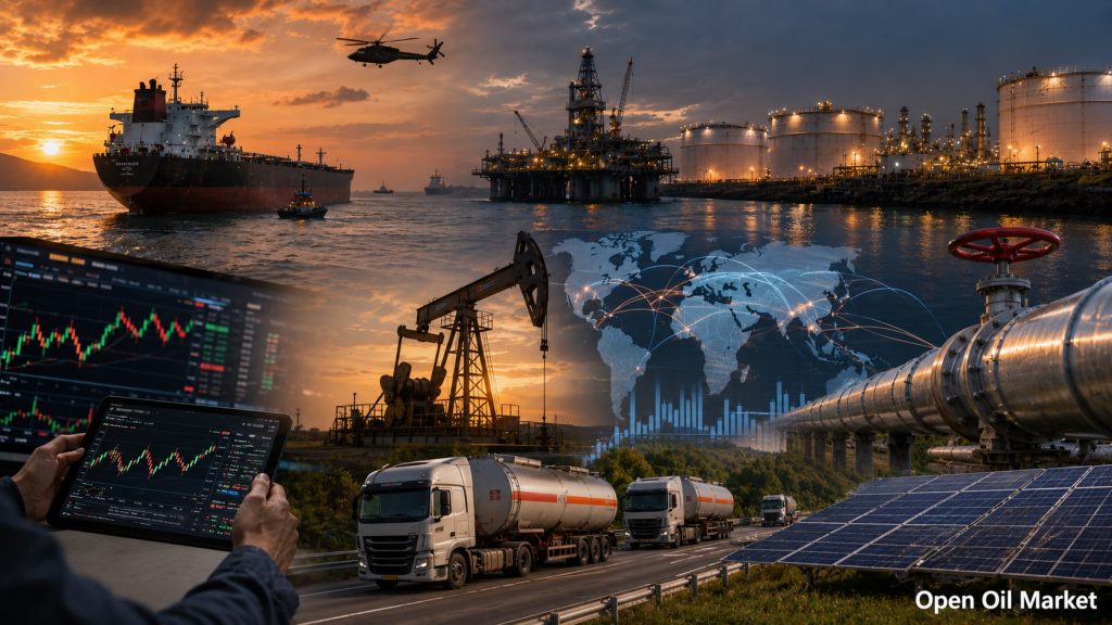 Novinky ropný a energetický trh 26. července 2026 — ceny ropy Brent, plyn TTF, OPEC+, uhlí a OZE