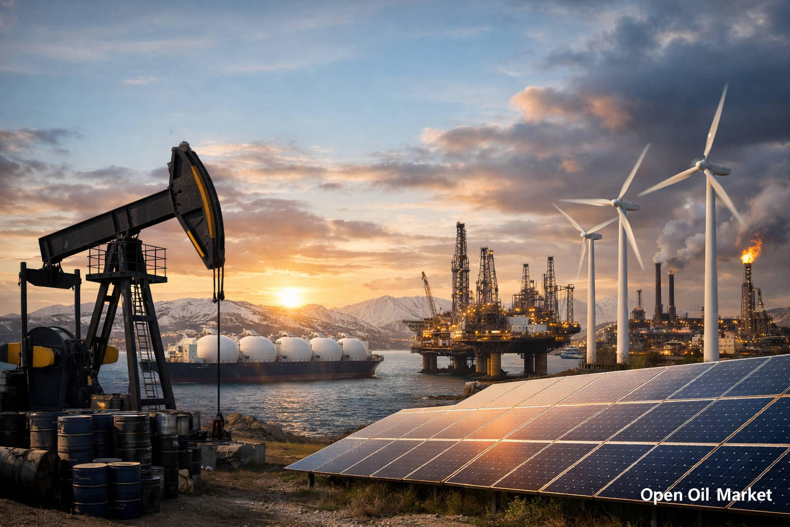 Novinky ropného a energetického sektoru 18. ledna 2026 — globální trh TEP, ropa, plyn, OZE a energetický trh