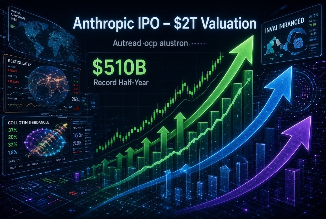 Zprávy o startupech a rizikových investicích — sobota, 15. srpna 2026: IPO Anthropic za 2 biliony $, rekordních 510 miliard $ za pololetí a boom obranných megakol.