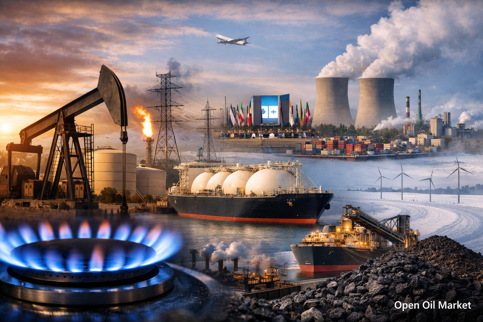 Novinky v ropném a energetickém sektoru — 28. února 2026 Ropa, OPEC+, plyn, LNG, elektrická energie, OZE