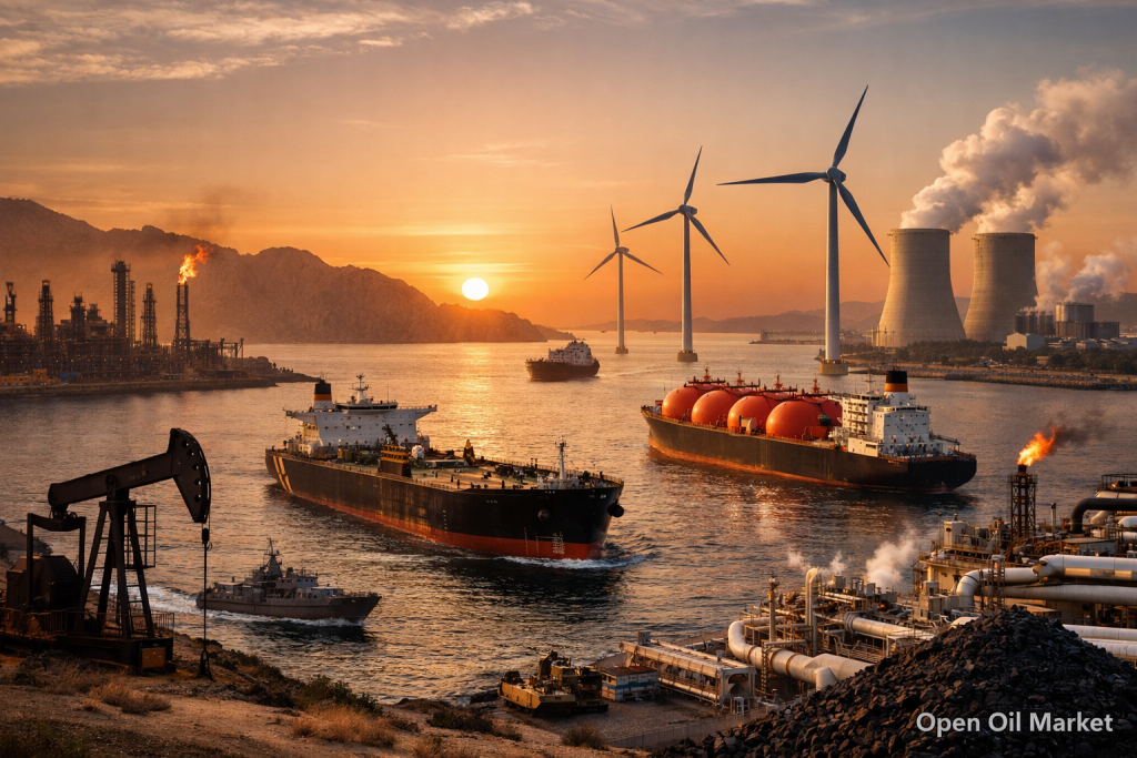 Novinky z ropy a energetiky, neděle 12. dubna 2026 — volatilita ropy, Hormuzský průliv a globální trh TAE