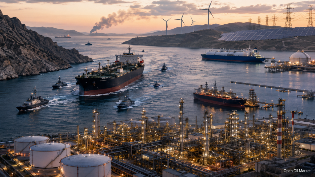 Novinky v ropném a energetickém sektoru — pondělí, 20. července 2026: Hormuz a útoky na tankery vrací ropě geopolitickou prémii