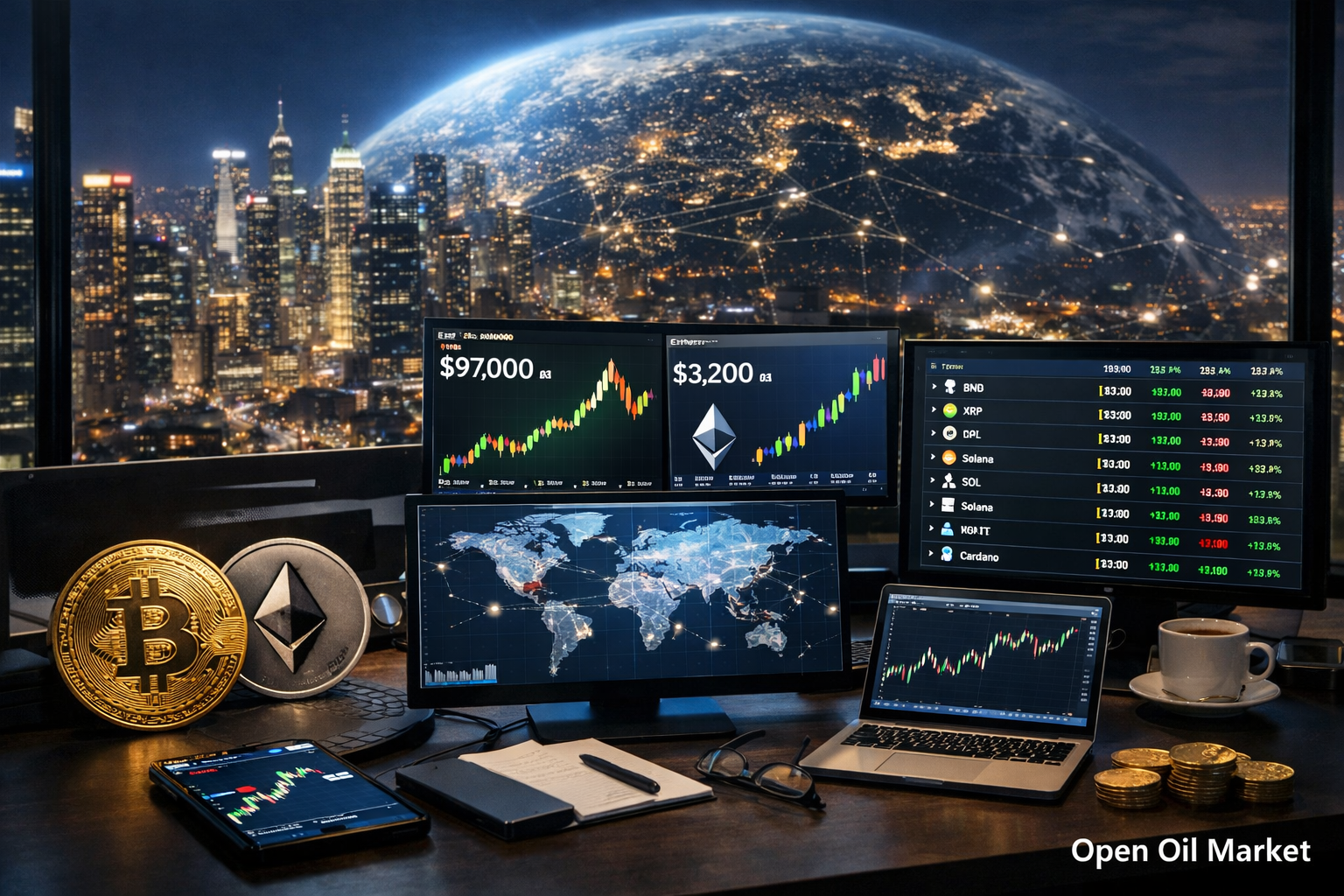 Novinky o kryptoměnách k 7. lednu 2026: bitcoin na prahu 100 tis. dolarů, aktualizace Ethereum, růst altcoinů, institucionální trendy a top-10 kryptoměn světa.