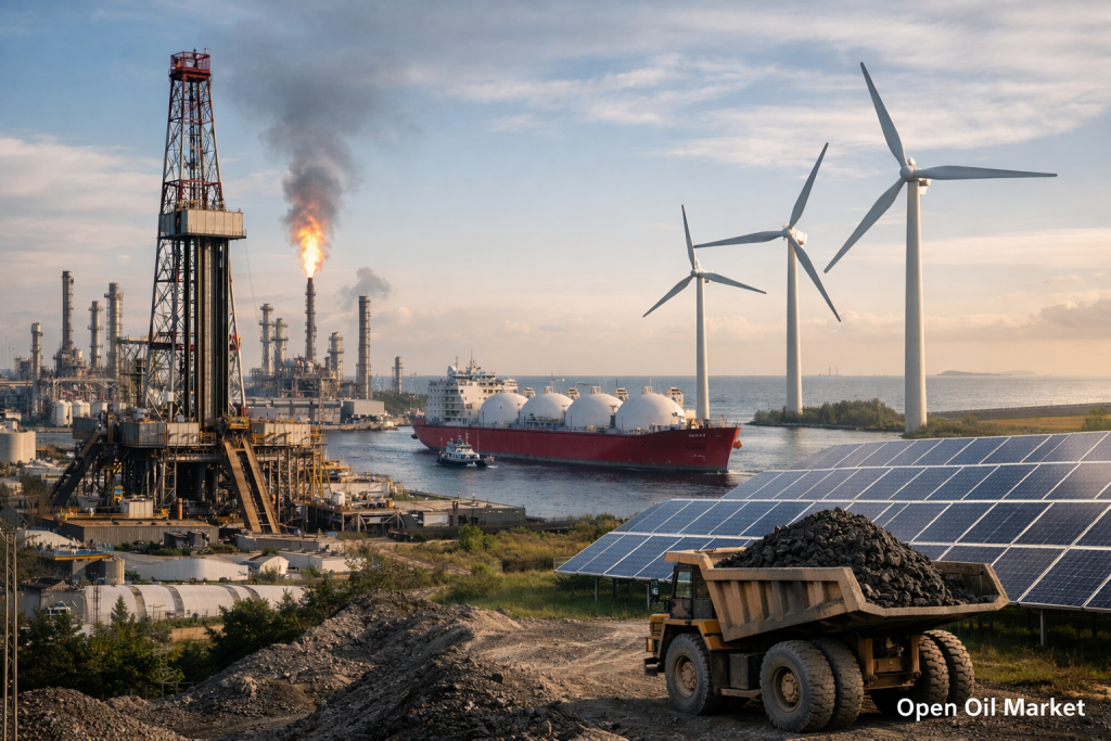 Novinky ropný a energetický sektor — sobota, 11. dubna 2026: ropa za $100, tlak na plyn, růst elektřiny a OZE