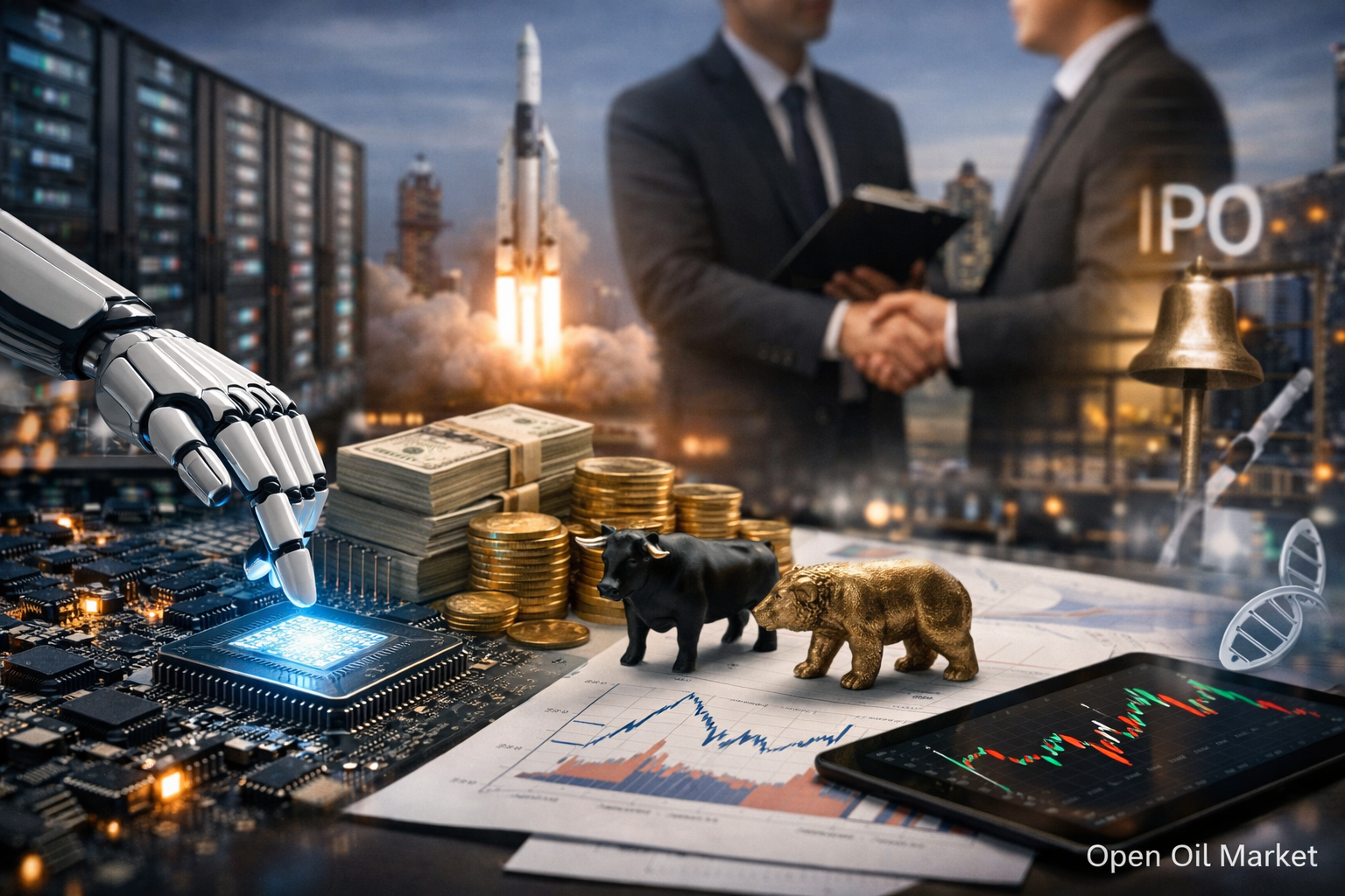 Novinky startupů a venture investic — 22. února 2026: megakola AI a nestabilní okno IPO.