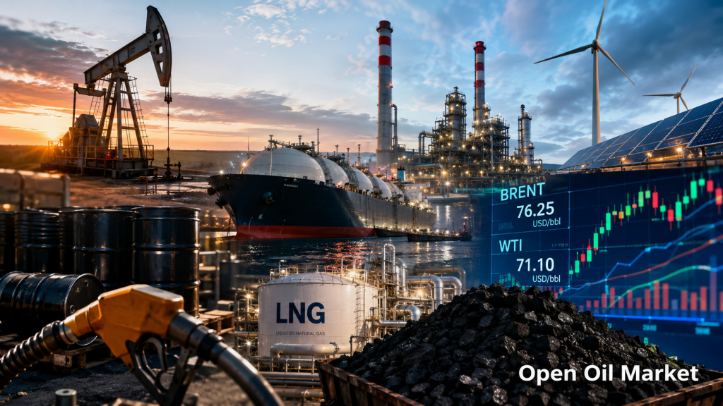 Novinky z oblasti ropy a energií 12. července 2026 — nafta, rafinérie, LNG a světový trh s ropou.