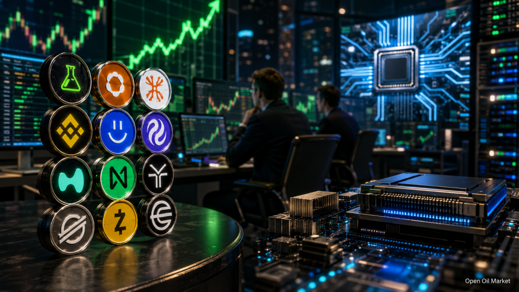 Kryptoměny proti TradFi: lídři růstu za měsíc a signály pro investory