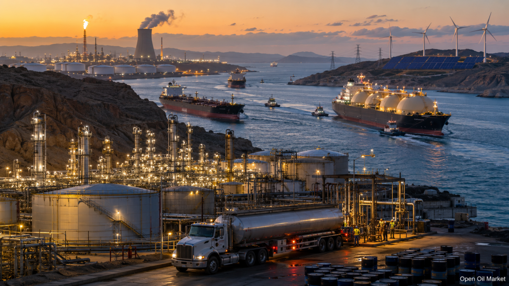Ropa, plyn a energetika 21. července 2026: Hormuz, zásoby API a ropné produkty